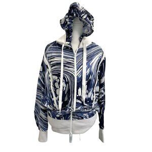 Adidas x Stella McCartney Abstract Ink Windbreaker Jacket Pockets size Small